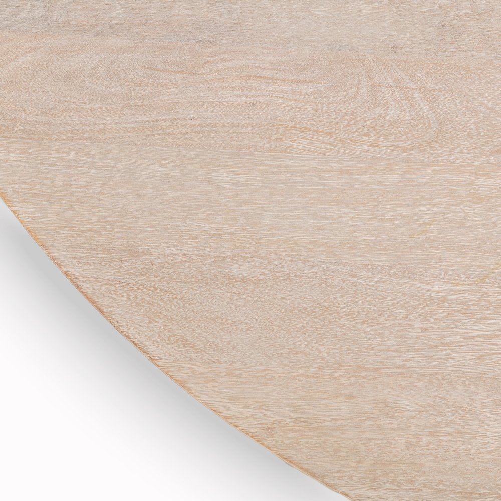 Beau 60" Mango Wood Round Dining Table
