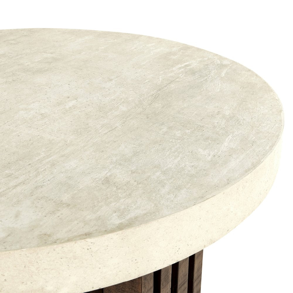 Aspen Wood Round End Table