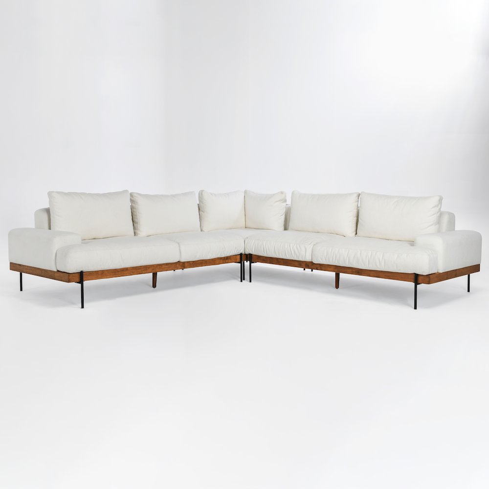 Faro 3-Piece Fabric Sectional Sofa