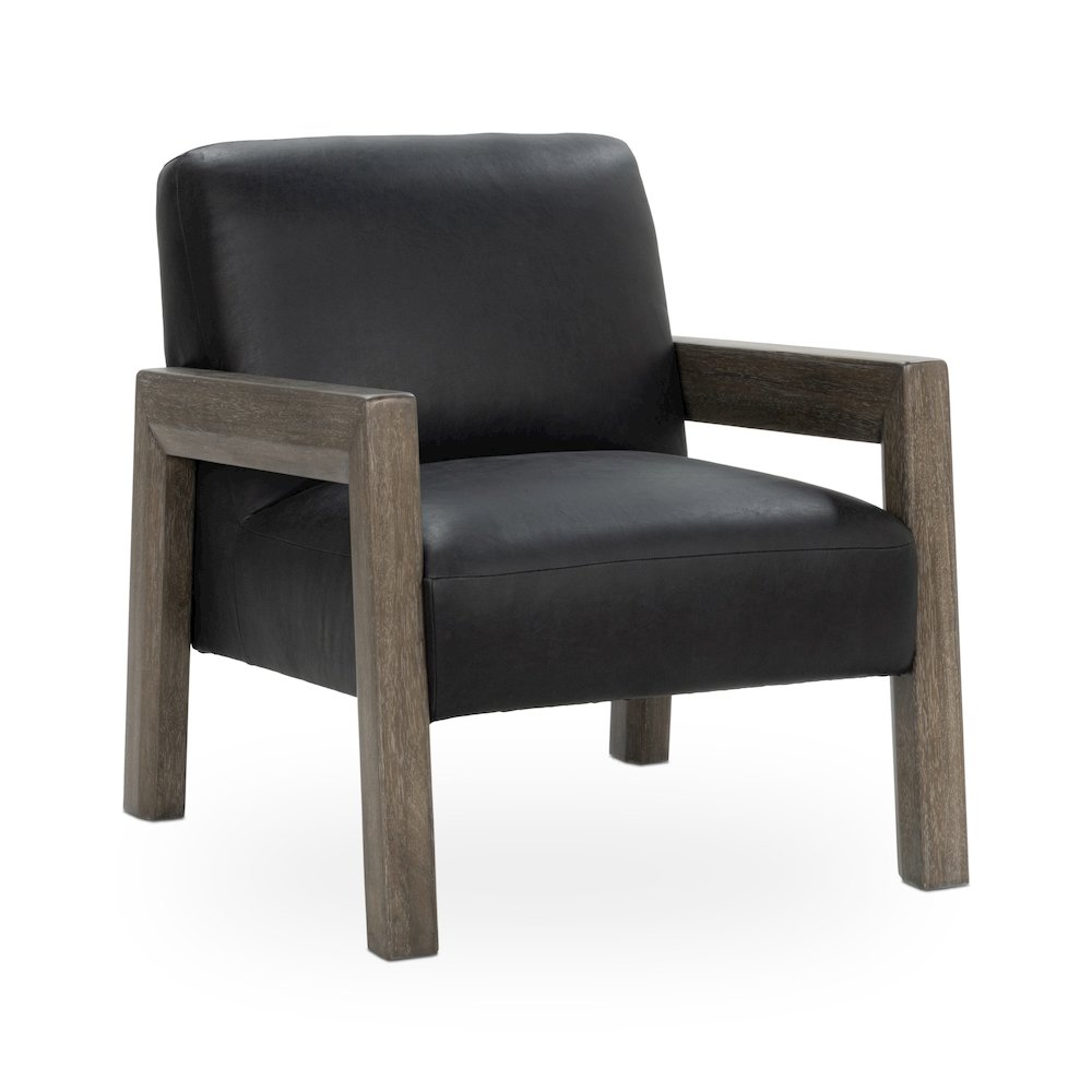 Aliza Top-Grain Leather Accent Chair