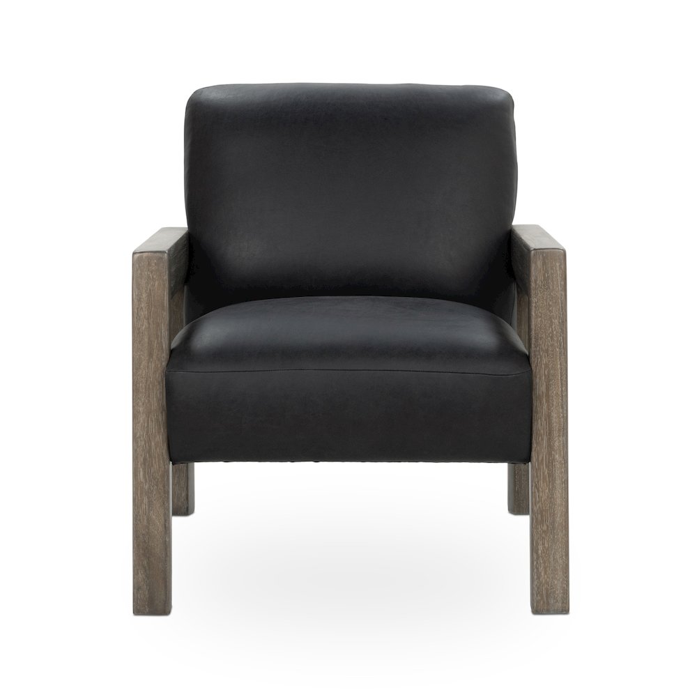 Aliza Top-Grain Leather Accent Chair