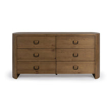 Kyrie 6-Drawer Oak Veneer Dresser