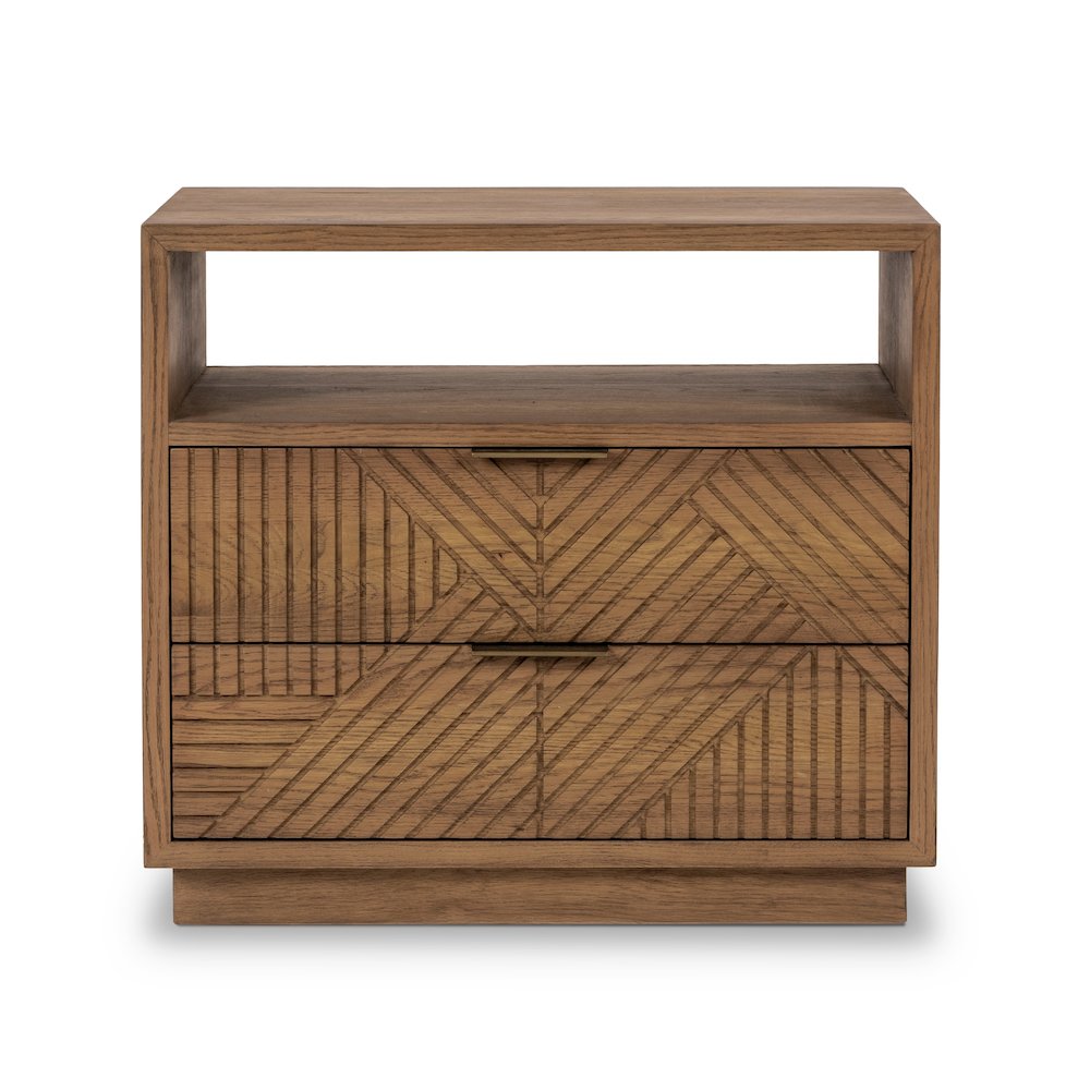 Santa Clara 2-Drawer Wood Night Stand