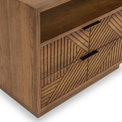 Santa Clara 2-Drawer Wood Night Stand