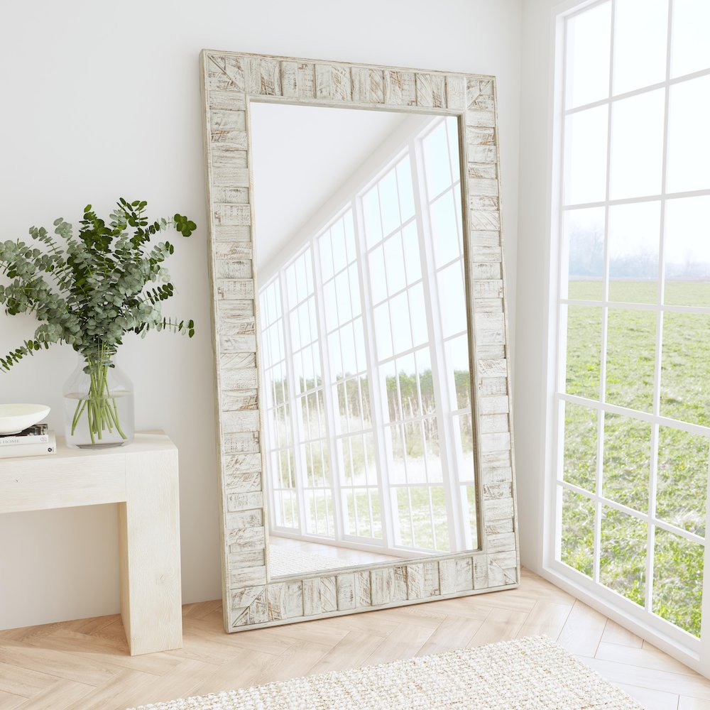 Astrid Reclaimed Pine Floor Mirror
