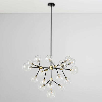 Timothy 20-Light Iron and Glass Chandelier by Kosas Home