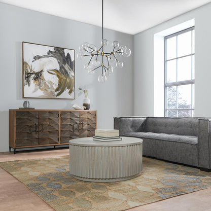 Timothy 20-Light Iron and Glass Chandelier by Kosas Home