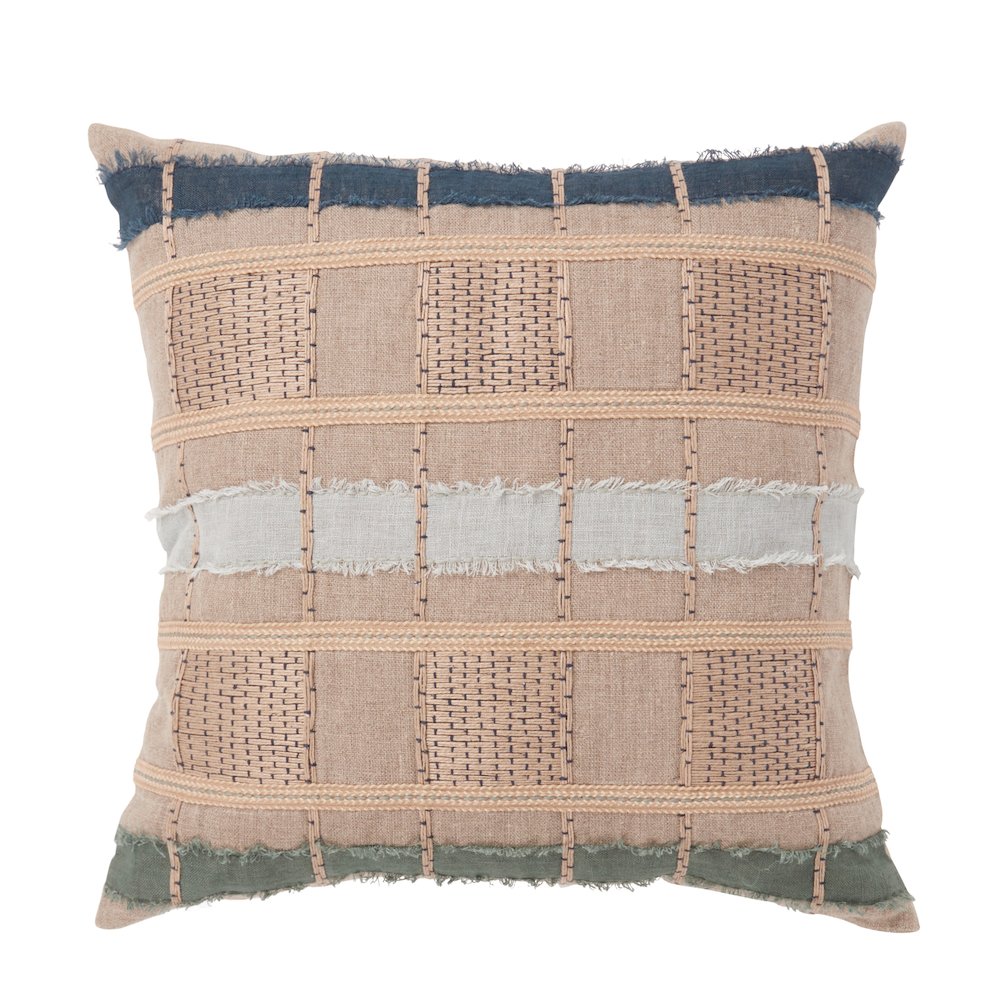 Stratton  Belgian Linen Throw Pillow