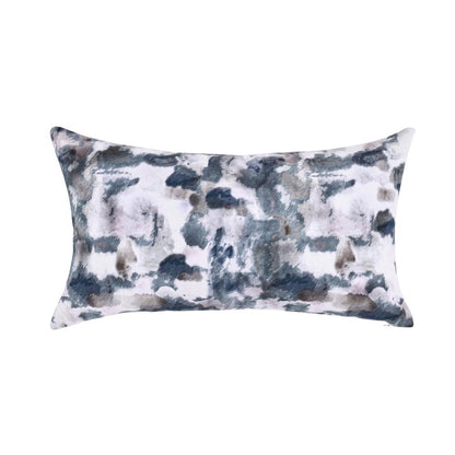 Rue 14"x26" Cotton Rectangular Throw Pillow, Blue