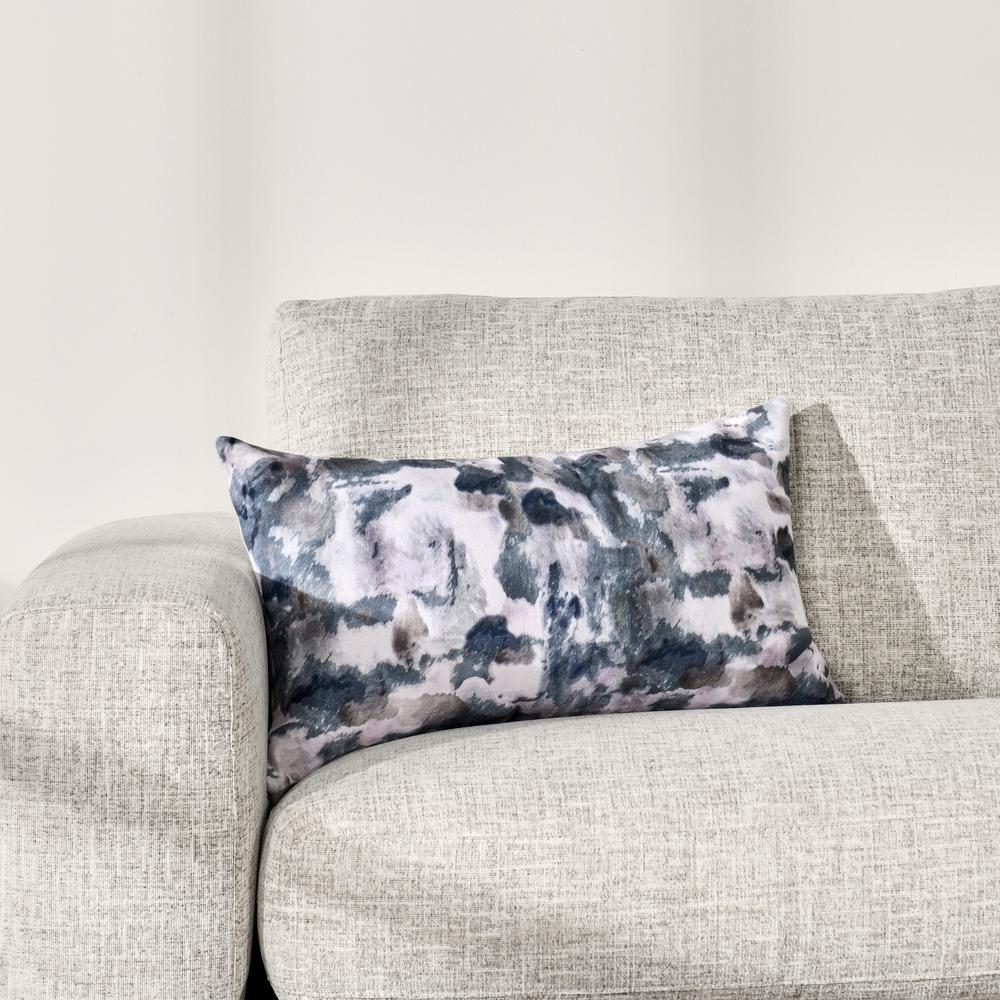 Rue 14"x26" Cotton Rectangular Throw Pillow, Blue
