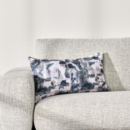 Rue 14"x26" Cotton Rectangular Throw Pillow, Blue