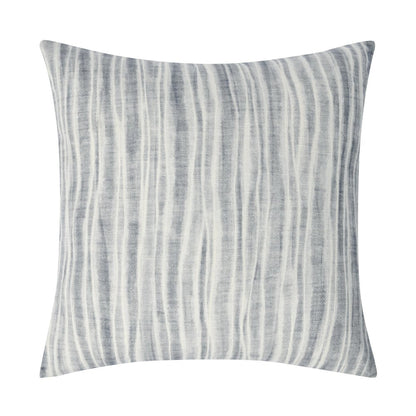 Holston 22" Cotton Fabric Throw Pillow in Blue
