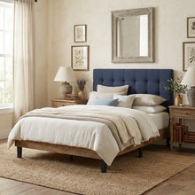Upholstered Fabric King Headboard with Soft Padding and Elegant Design