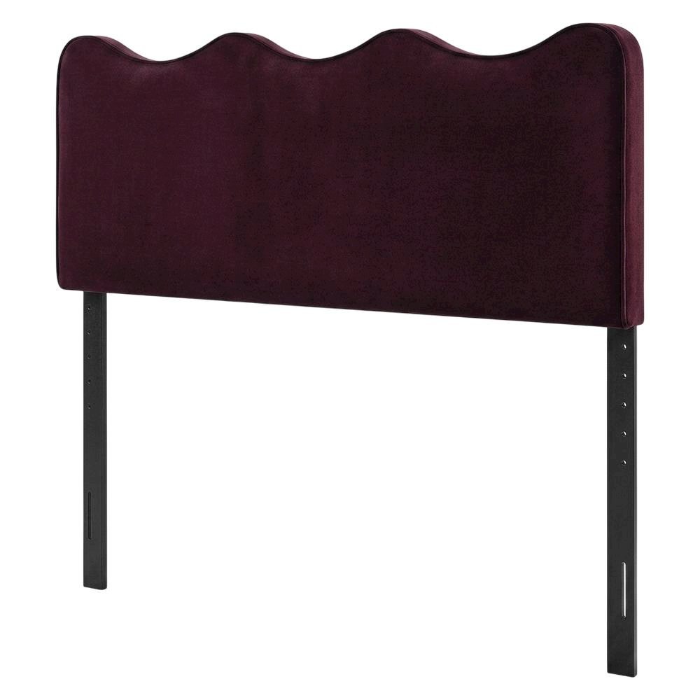 Velvet King Size Headboard Only, King Headboard, Mulberry