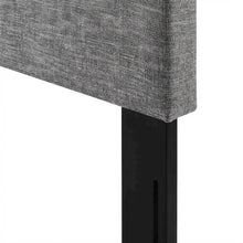 Upholstered Linen Fabric Full Queen Headboard with Padded Design