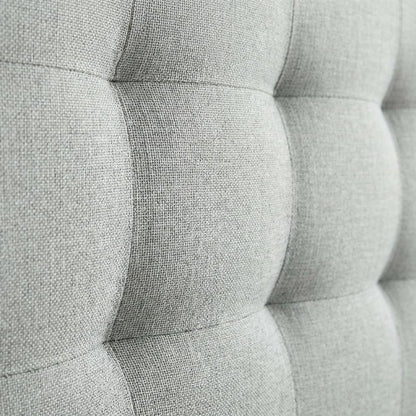 Upholstered Fabric Full Headboard with Padded Design and Elegant Finish