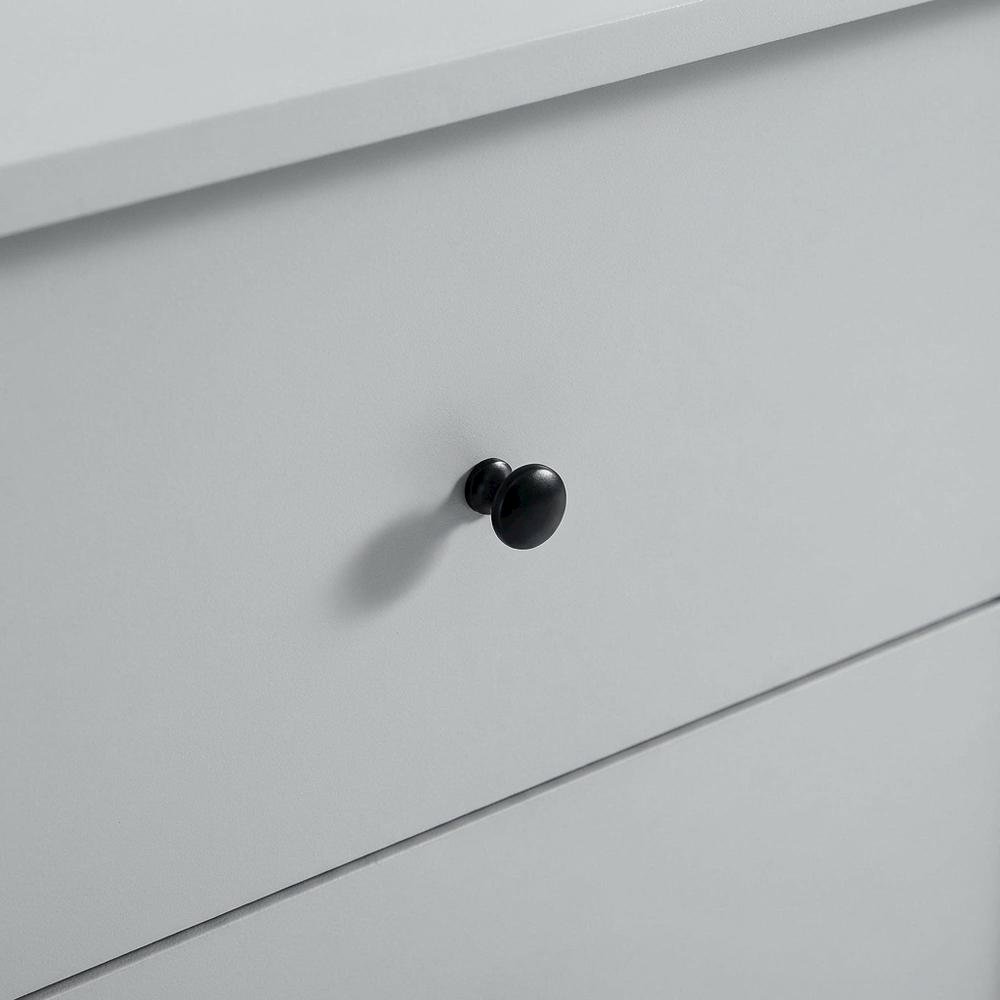 Nightstand with Two Drawers in Elegant Finish for Bedroom Storage