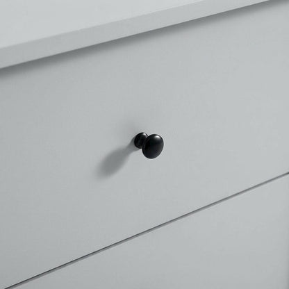 Nightstand with Two Drawers in Elegant Finish for Bedroom Storage