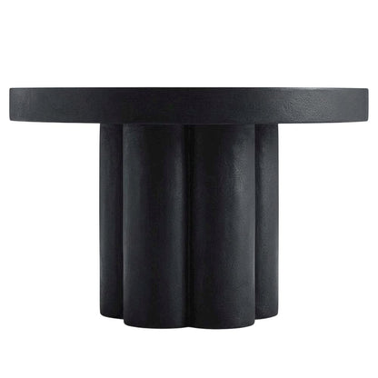 Concrete Coffee Table in Neutral Finish with Sturdy Build and Modern Design