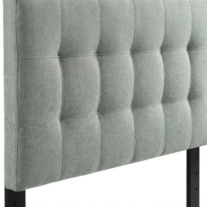 Upholstered Fabric Twin Headboard with Soft Padding and Elegant Style