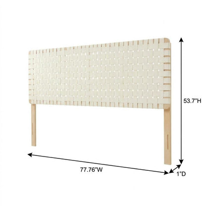 Vegan Leather King Headboard with Modern Texture and Durable Frame