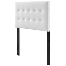 Upholstered Vinyl Twin Headboard with Durable Finish and Sleek Design