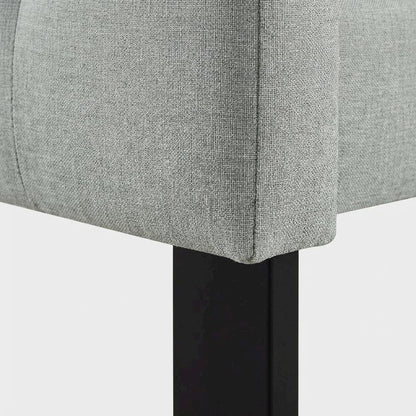 Upholstered Fabric King Headboard with Elegant Design and Sturdy Frame