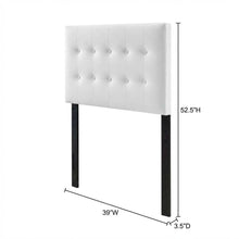 Upholstered Vinyl Twin Headboard with Durable Finish and Sleek Design