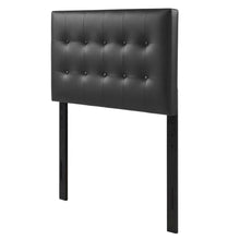 Upholstered Vinyl Twin Headboard with Cushioned Support and Durable Frame