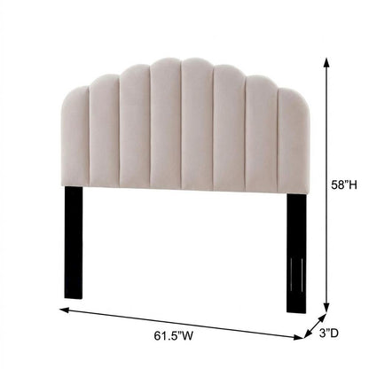 Performance Velvet Full/Queen Headboard with Plush Upholstery and Sturdy Frame