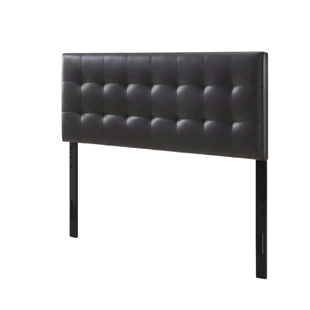 Upholstered Vinyl Full Headboard with Plush Padding and Sleek Design