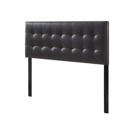 Upholstered Vinyl Full Headboard with Plush Padding and Sleek Design