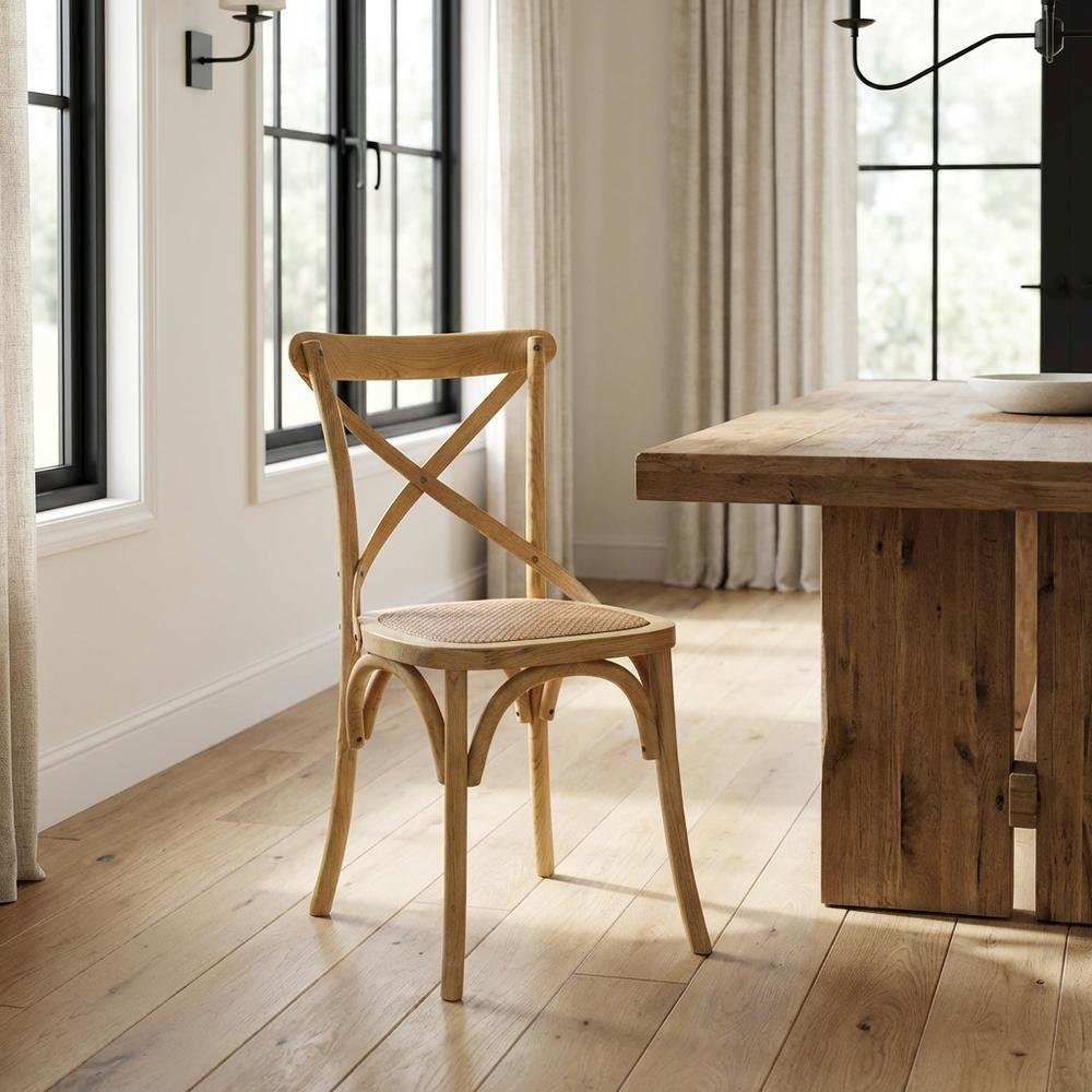 Wood Dining Side Chair with Comfortable Seat and Modern Design