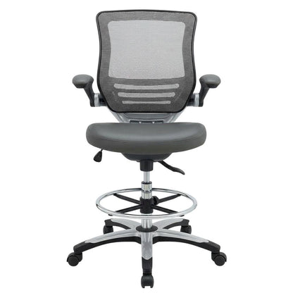 Plastic Task Drafting Chair with Armrests and Adjustable Height