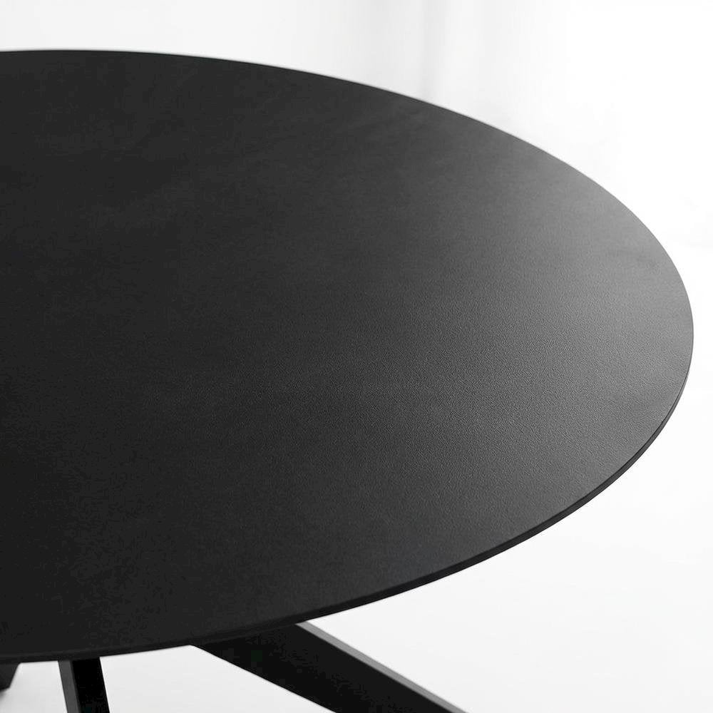 Black Oval Wood Dining Table, Modern Style, Seats 8