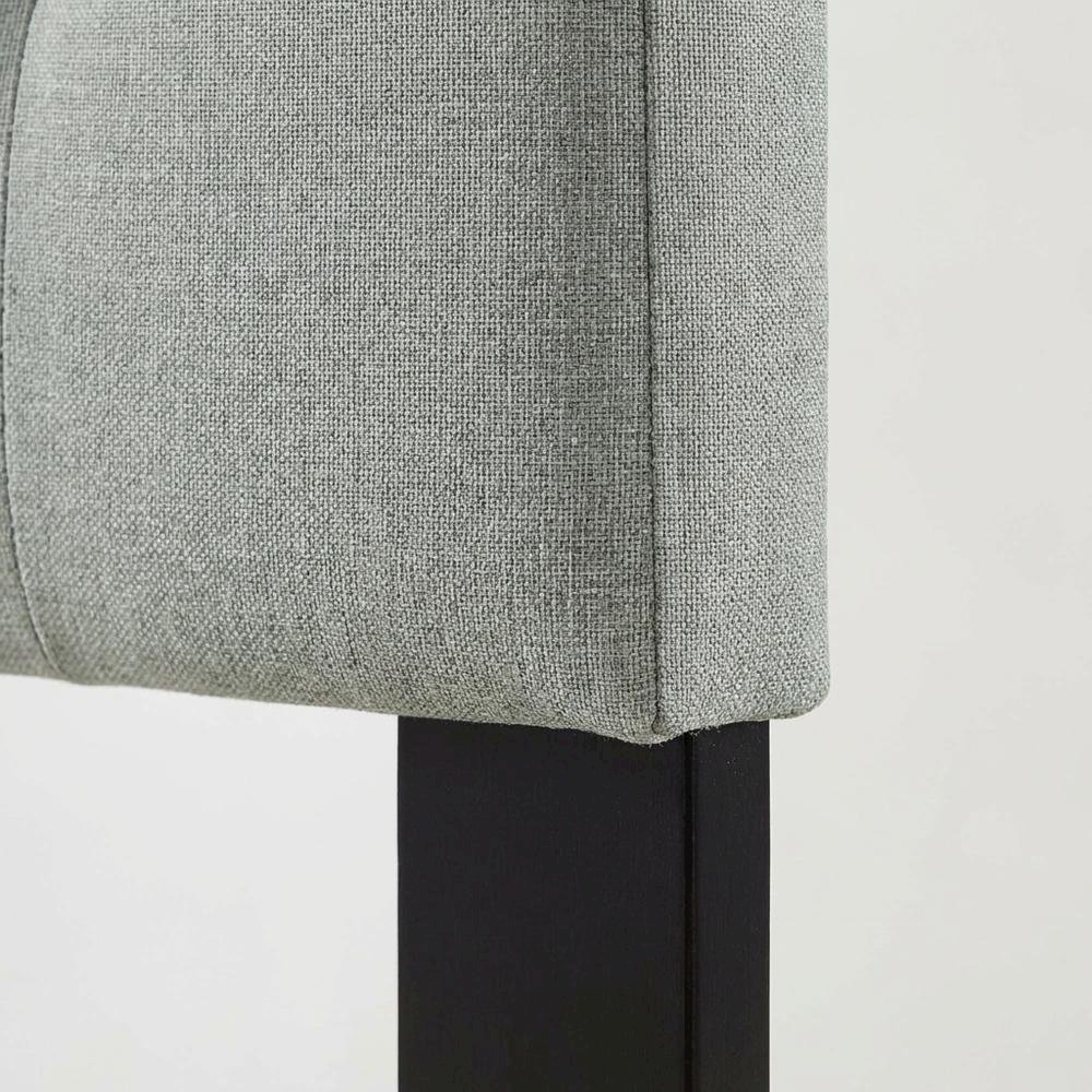 Upholstered Fabric Twin Headboard in Neutral Tone with Padded Design