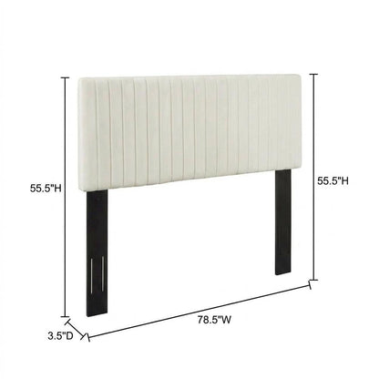 Performance Velvet King Headboard, Upholstered Design, Sturdy Build