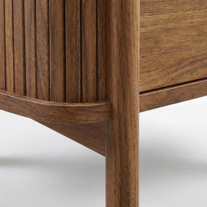 Nightstand with 2 Drawers and Modern Design for Bedroom Storage