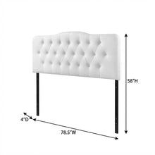 Upholstered Vinyl King Headboard with Durable Finish and Contemporary Design