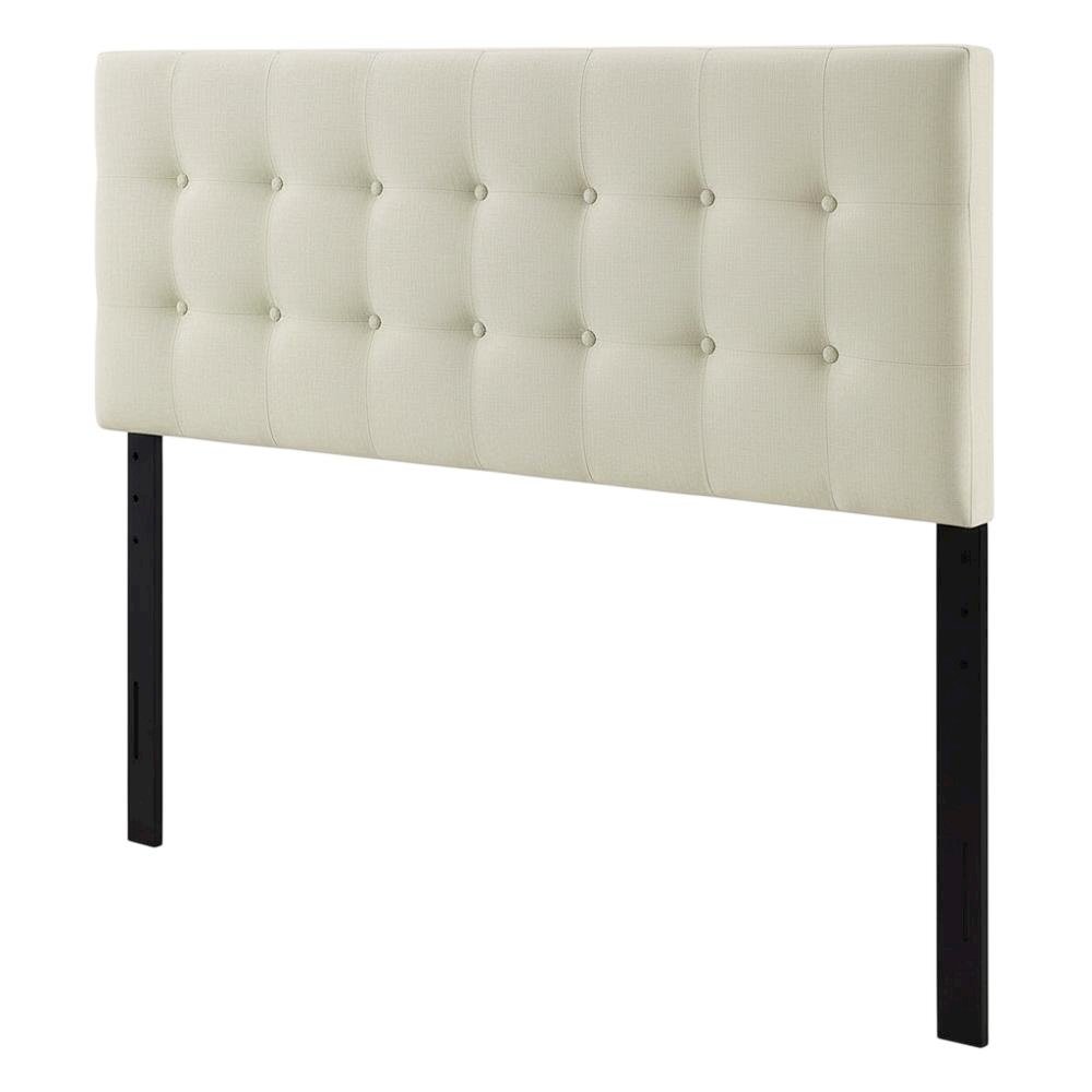 Upholstered Fabric Full Headboard in Neutral Tone with Durable Construction