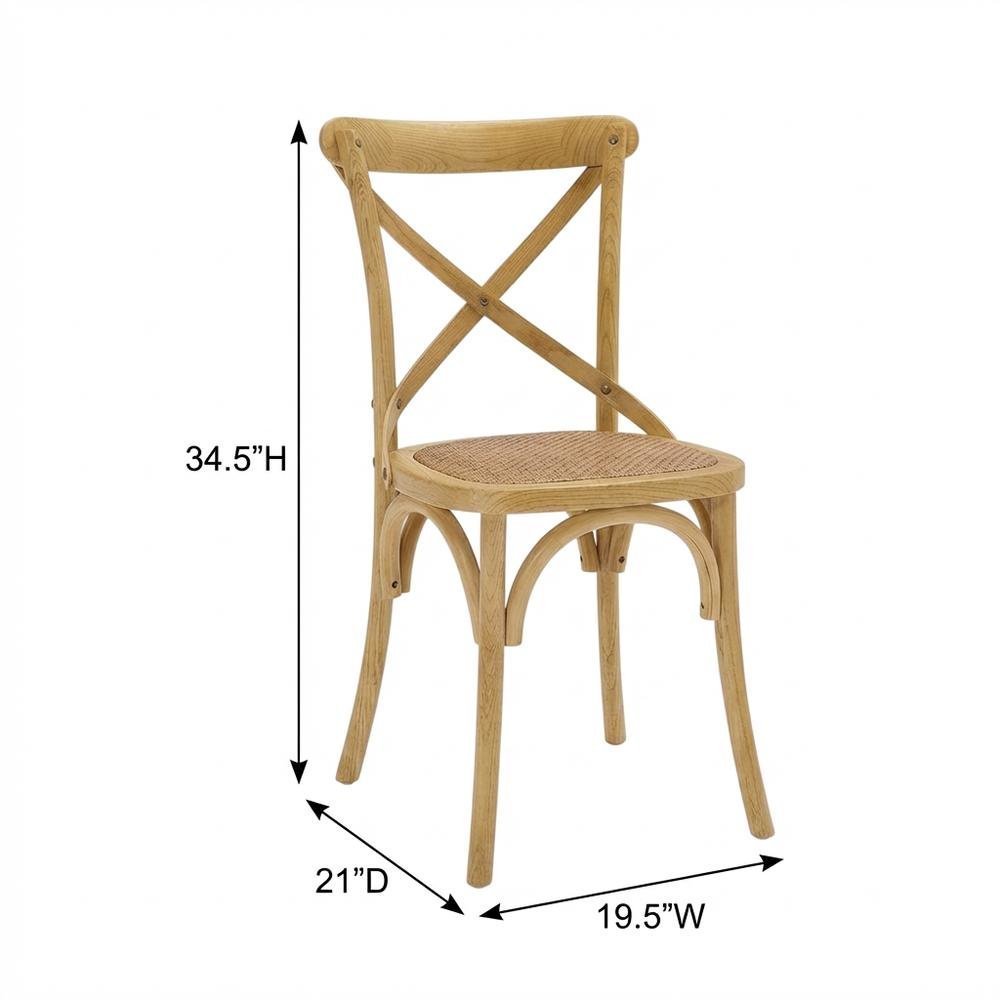 Wood Dining Side Chair with Comfortable Seat and Modern Design
