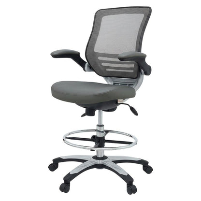 Plastic Task Drafting Chair with Armrests and Adjustable Height