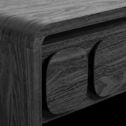 Wooden Nightstand with Single Drawer and Modern Design