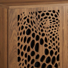 Wooden Brown TV Stand with Ample Storage Space and Modern Design