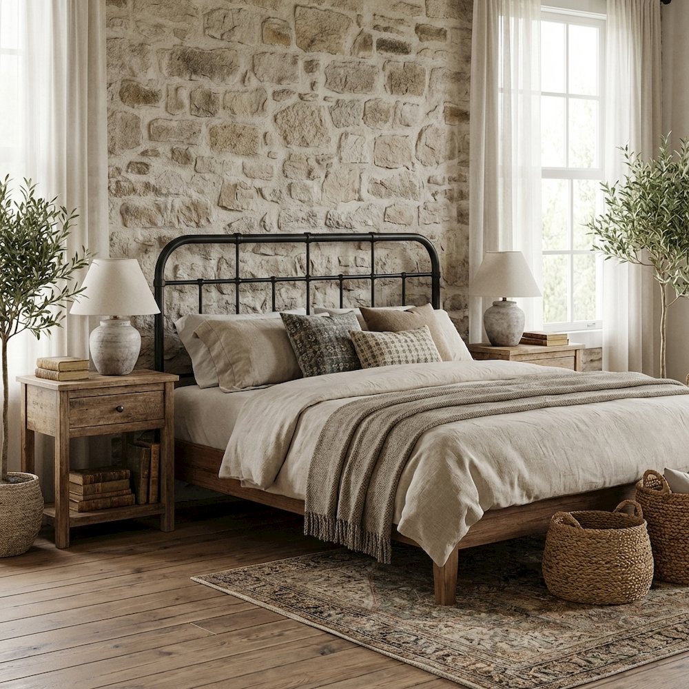 Metal Full Headboard with Sleek Design and Durable Construction
