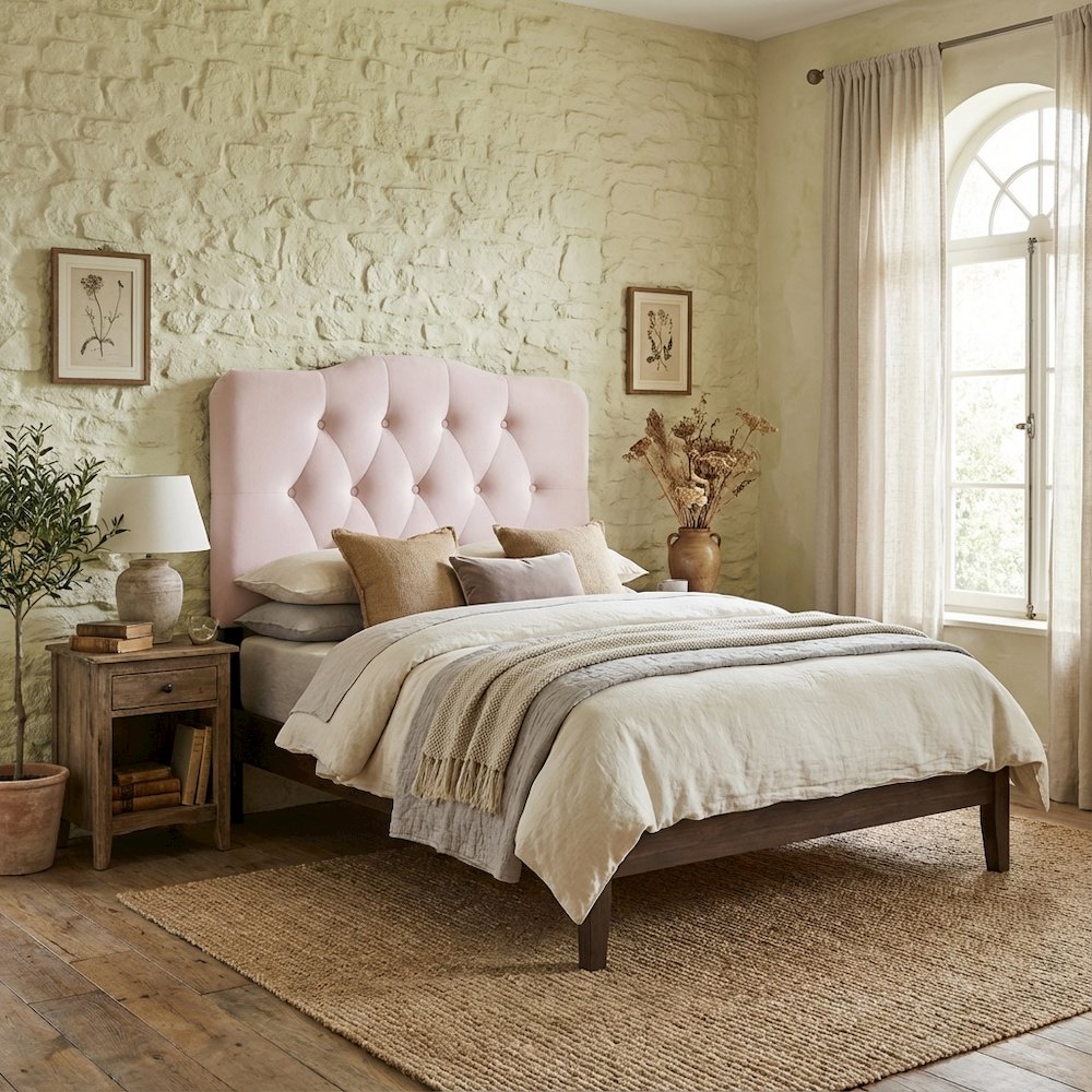 Diamond Tufted Velvet Twin Headboard with Performance Fabric and Plush Design