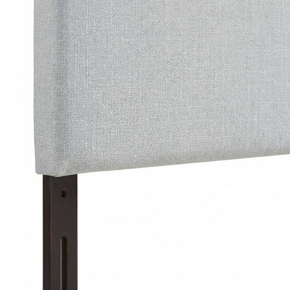 Upholstered Fabric Queen Headboard in Neutral Tone with Elegant Design
