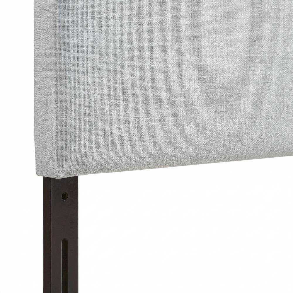 Upholstered Fabric Queen Headboard in Neutral Tone with Elegant Design