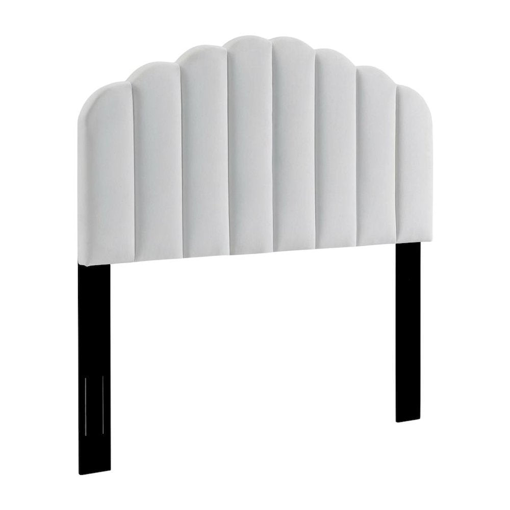 Performance Velvet Full/Queen Headboard in Plush Upholstery, Sturdy Frame Design