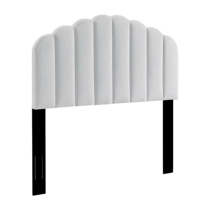 Performance Velvet Full/Queen Headboard in Plush Upholstery, Sturdy Frame Design